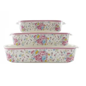 ظروف پخت و پز  Aurora سری Floral کد 101-بسته 3 عددی