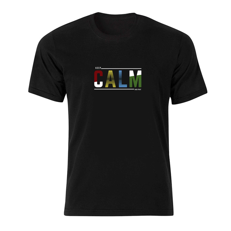 تی شرت آستین کوتاه مردانه مدل calm ارام کد 037