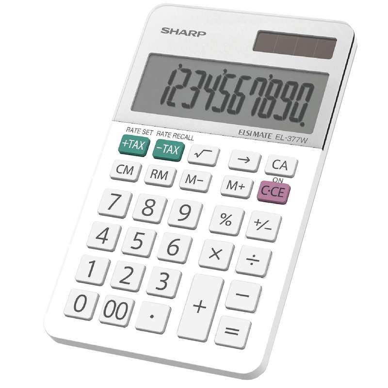 ماشین حساب شارپ مدل EL-377W ماشین حساب شارپ مدل EL-377W