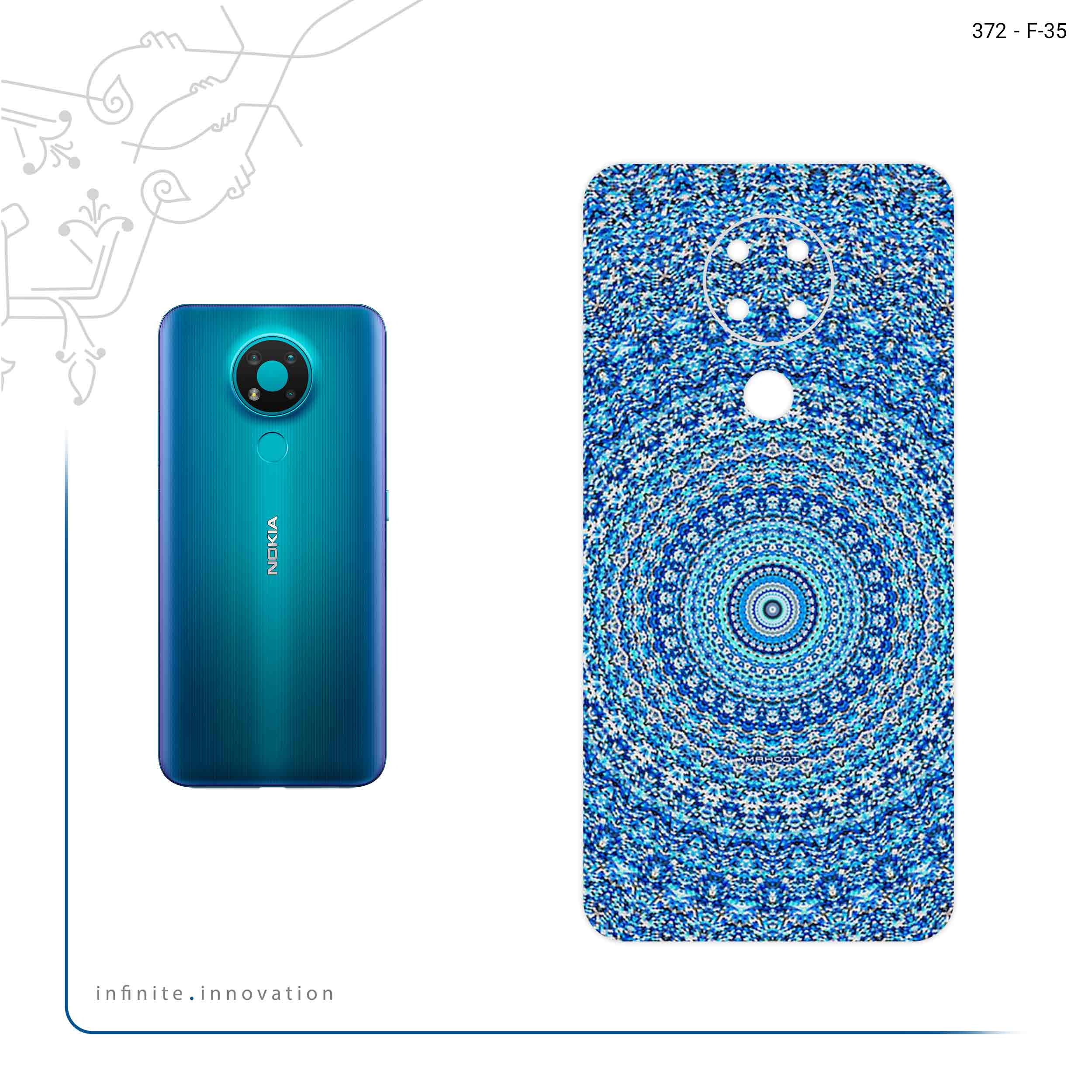 برچسب پوششی ماهوت مدل Mandala Design 1 مناسب برای گوشی موبایل نوکیا 3.4