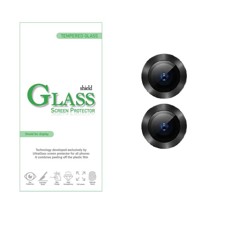 محافظ لنز دوربین شیلد گلس مدل RING مناسب برای گوشی موبایل اپل iPhone 12 / 12 mini