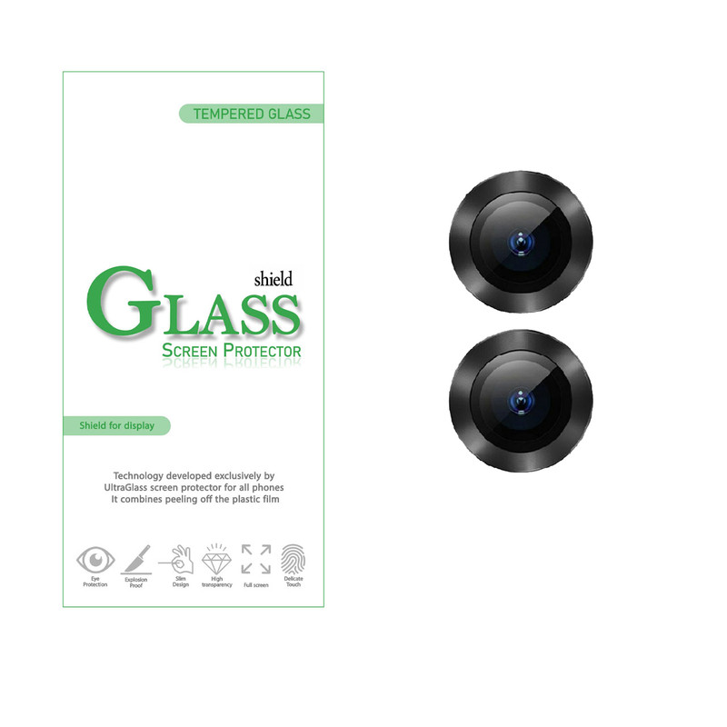محافظ لنز دوربین شیلد گلس مدل RING مناسب برای گوشی موبایل اپل iPhone 12 / 12 mini