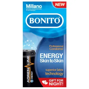 کاندوم بونیتو مدل انرژی energy skin to skin بسته 6 عددی