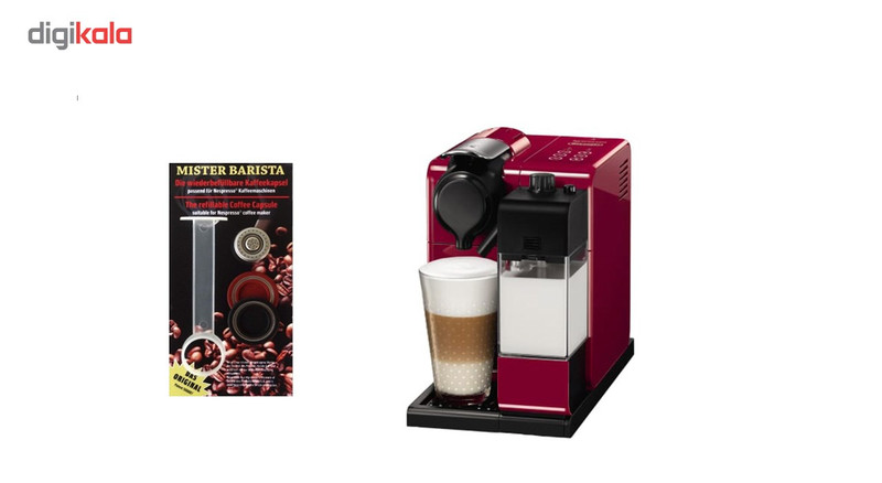 اسپرسوساز نسپرسو مدل لاتیسیما تاچ EN550 به همراه کپسول نسپرسو شارژی مدل Mister Barista اسپرسوساز نسپرسو مدل لاتیسیما تاچ EN550 به همراه کپسول نسپرسو شارژی مدل Mister Barista
