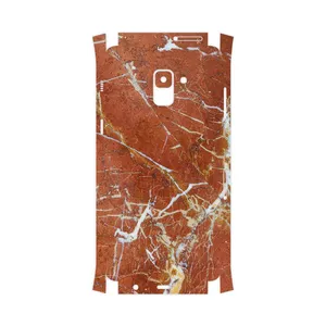 MAHOOT Red Marble-FullSkin Cover Sticker for Samsung Galaxy A8 Plus 2018