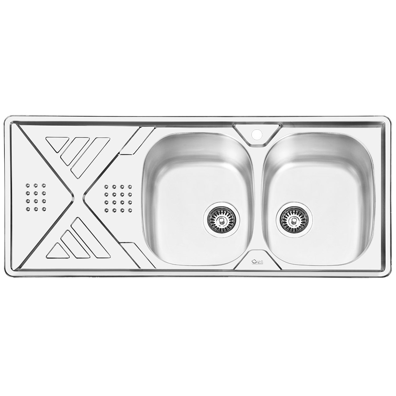 سینک ایلیا استیل مدل 2040R توکار سایز 50 × 120 سانتی متر