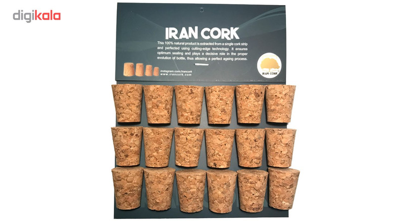 درب بطری چوب پنبه ترکیبی مدل 18-24 - بسته 20 عددی