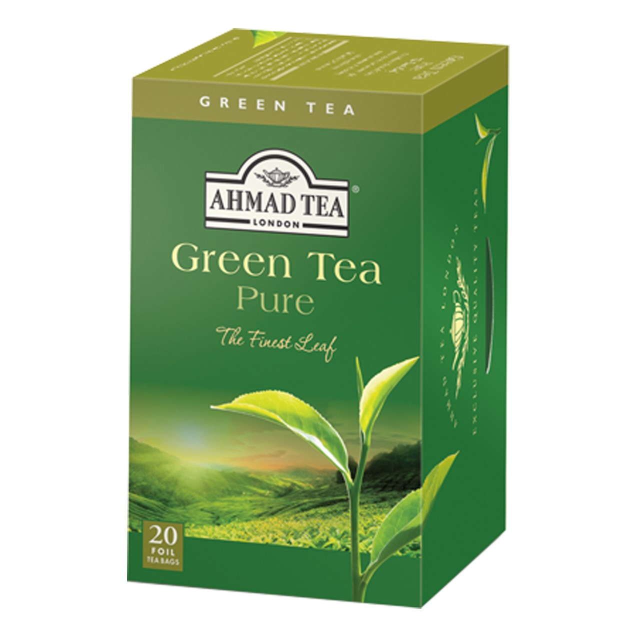 بسته چای سبز کیسه ای چای احمد مدل Green Tea Pure