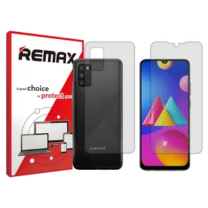 Remax HyGEL transparent display screen protector suitable for Samsung Galaxy M02s mobile phones along with the back of the phone