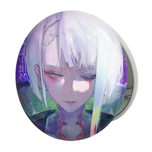 آینه جیبی خندالو طرح لوسی انیمه سایبرپانک مدل تاشو کد 23997 