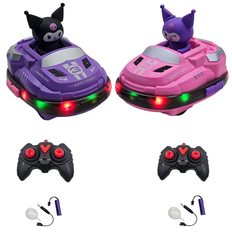 ماشین بازی کنترلی ناب سل مدل کرومی دودزا شارژی چراغدار موزیکال کد BUMPER CAR REMOTE CONTROL COLLOSOPM SEROES WHITE COOL LIGHTTING &MUSIC&SPRAY به همراه دو عدد فیگور کرومی