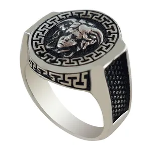 انگشتر نقره مردانه ملک زیور مدل مدوسا