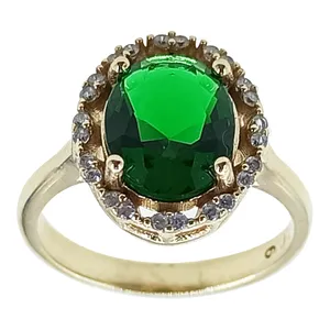 انگشتر زنانه سلین کالا مدل زمرد ce-As128