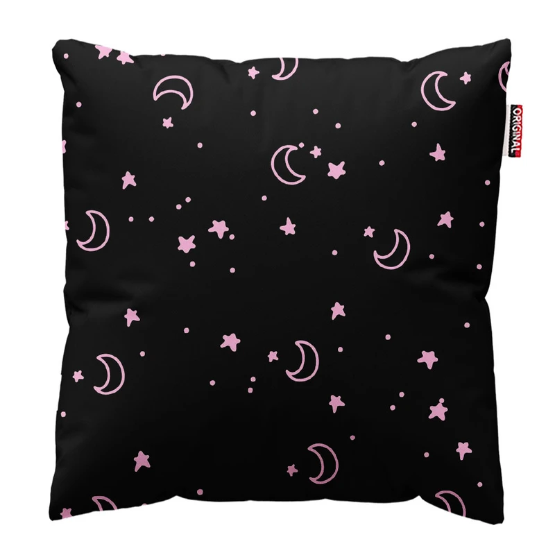 کوسن پاد آفرین طرح ماه و ستاره کارتونی کد 3046 سایز 30*30 سانتی متر