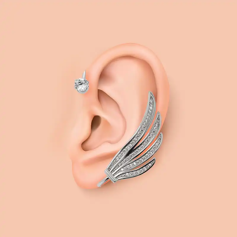 گوشواره زنانه پایتخت مدل PS1056 ایرکراس فیک