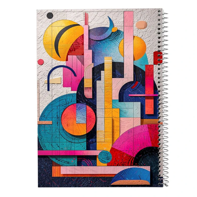 دفتر ژورنال نویسی 50 برگ مدوپد مدل نقطه ای طرح اشکال فانتزی کد DF16393