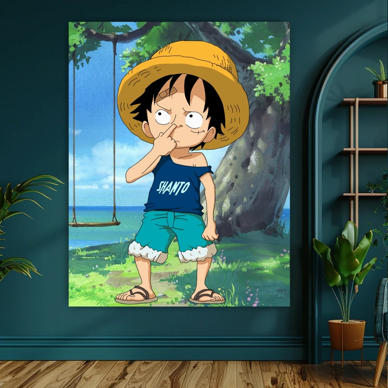 تابلو بوم طرح انیمه مدل One piece کد GR916