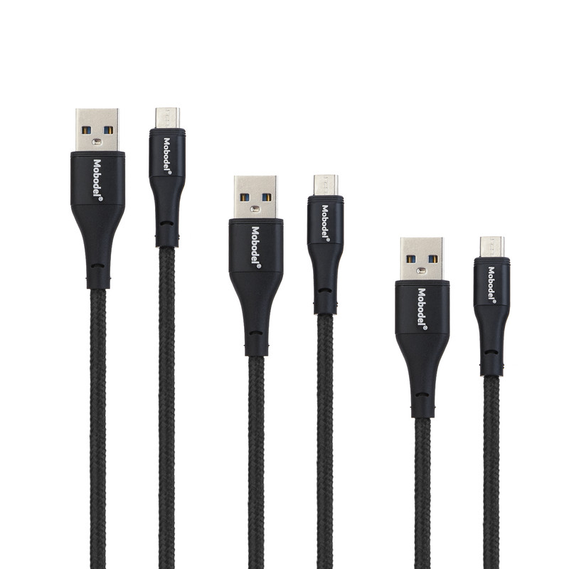 کابل تبدیل USB به MicroUSB موبودل مدل MOD01M بسته سه عددی 