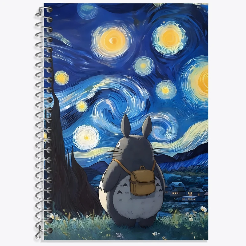 دفتر لغت 50 برگ خندالو طرح توتورو و شب پر ستاره کد F5066