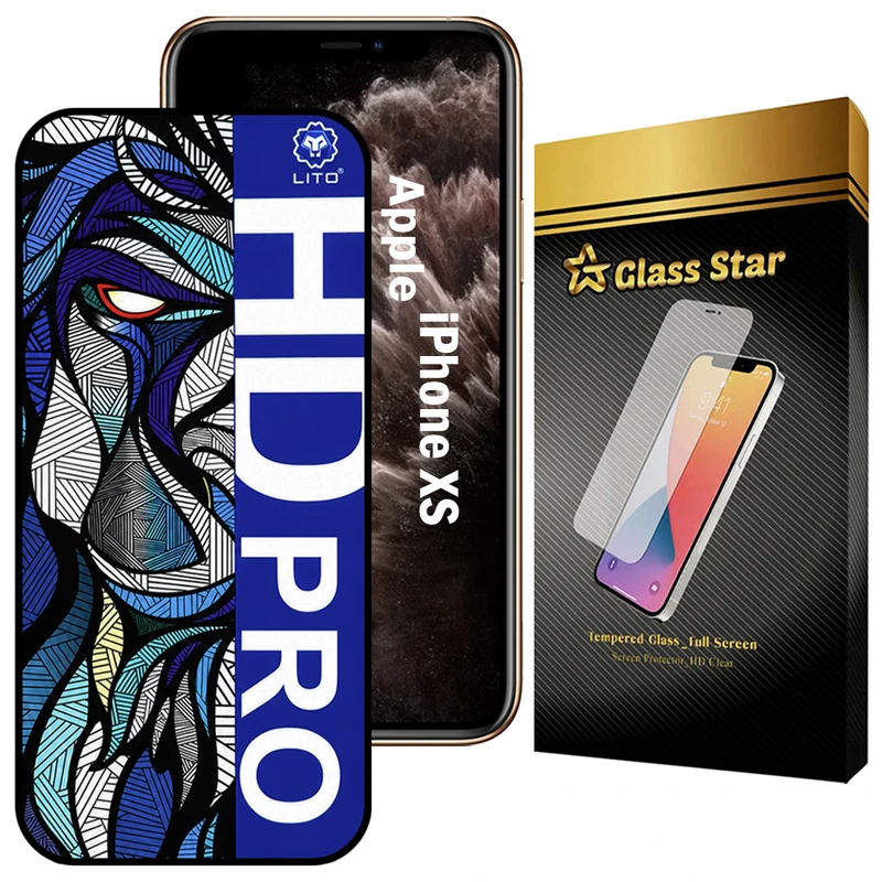 محافظ صفحه نمایش گلس استار مدل LITOHDG مناسب برای گوشی موبایل اپل iPhone XS