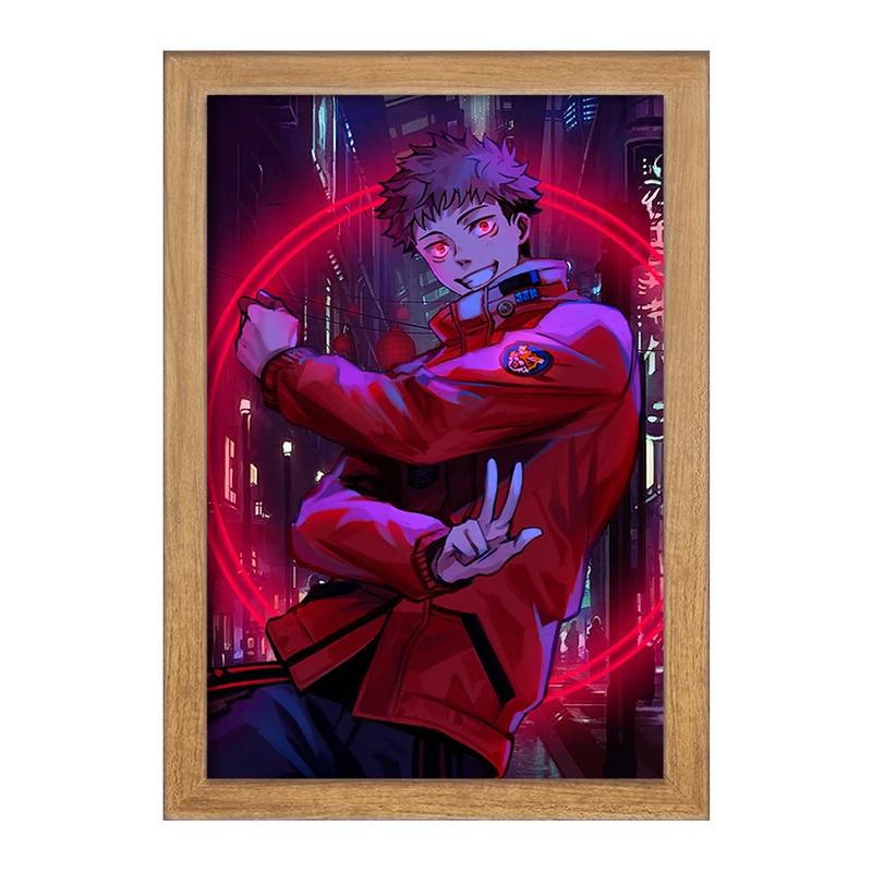 تابلو خندالو مدل ایتادوری یوجی انیمه جوجوتسو کایزن  کد 11083