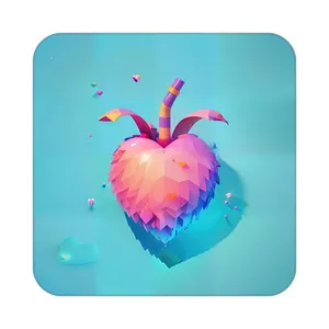 زیر لیوانی کاکتی مدل عاشقانه کد mp11909