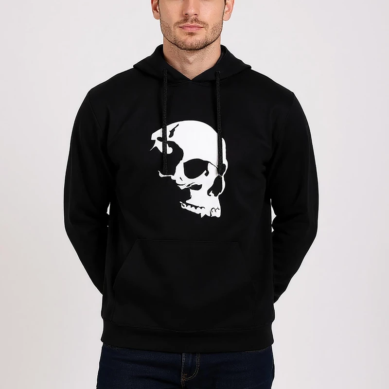 هودی مردانه طرح اسکلت کد k02