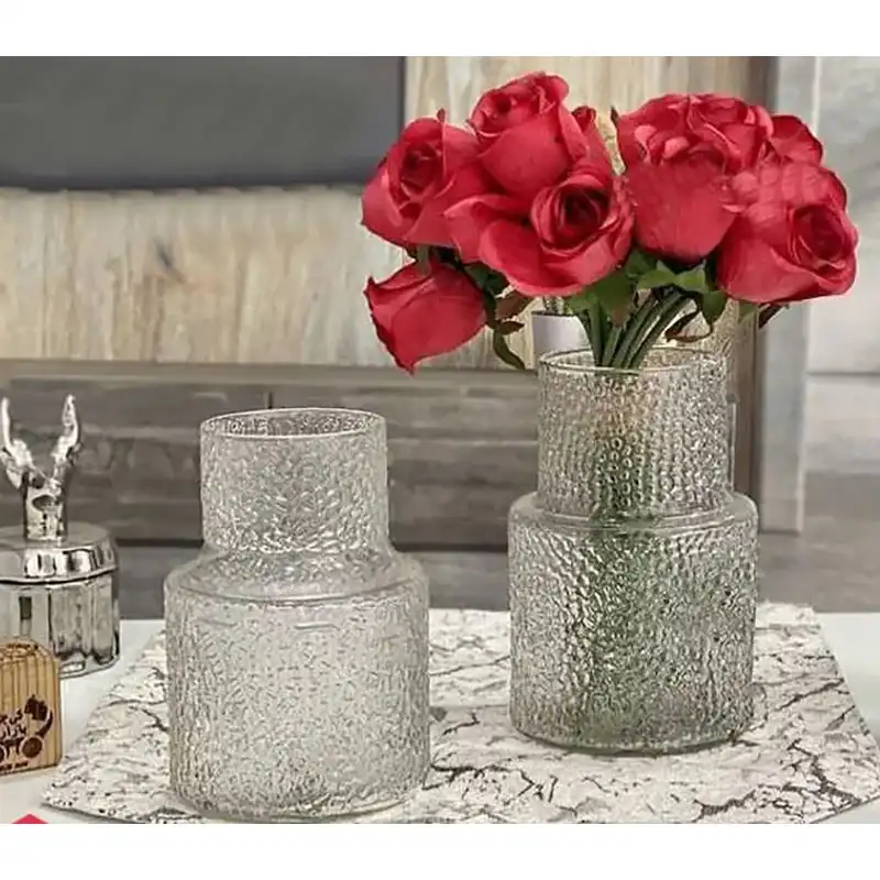 گلدان شیشه ای مدل قطره ای کد 03