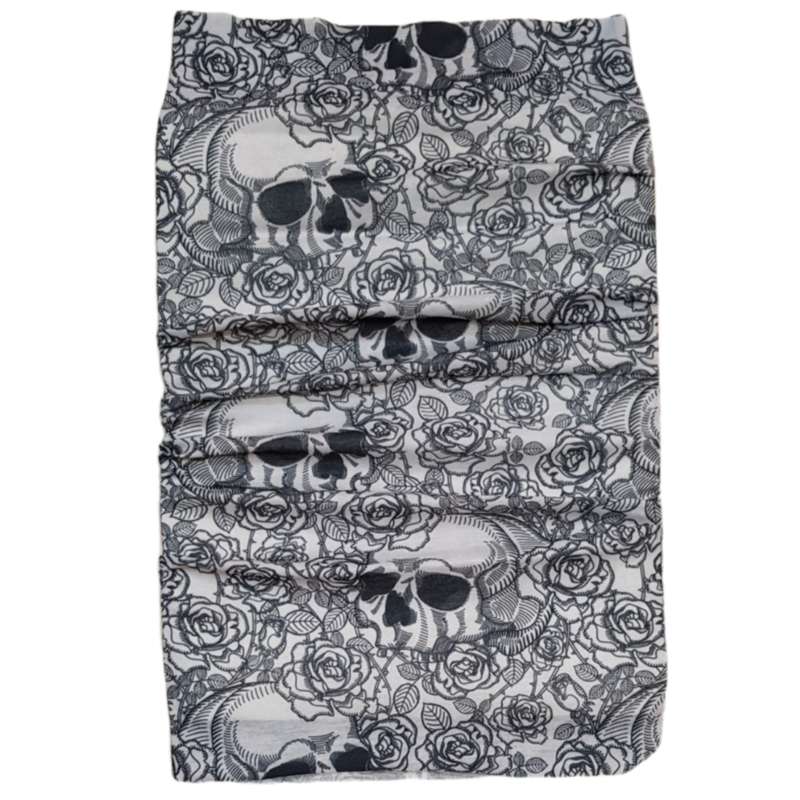 دستمال سر و گردن مدل اسکلت Rokh19