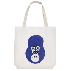 ساک خرید پارچه ای خندالو طرح گوریل آبی مدل توت بگ کد 6992