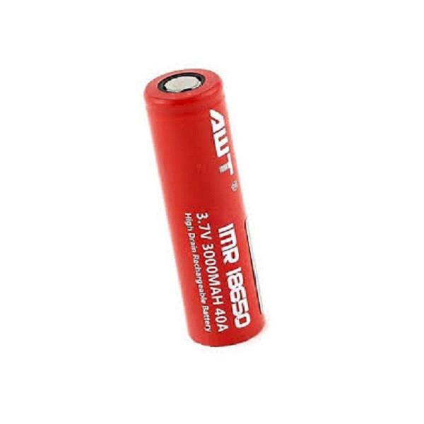 تصویر باتری لیتیوم یون قابل شارژ ای دبلیو تی کد IMR18650 ظرفیت 3000 میلی آمپرساعت