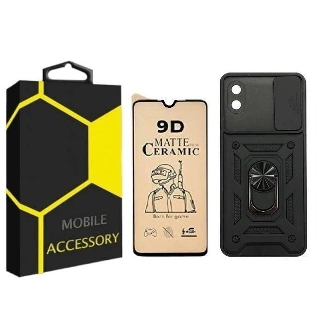 کاور مدل BADRIANO مناسب برای گوشی موبایل سامسونگ Galaxy A10  به همراه محافظ صفحه