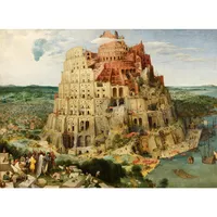 تابلو شاسی گالری هنری پیکاسو طرح برج بابل سایز 100x70 سانتی متر