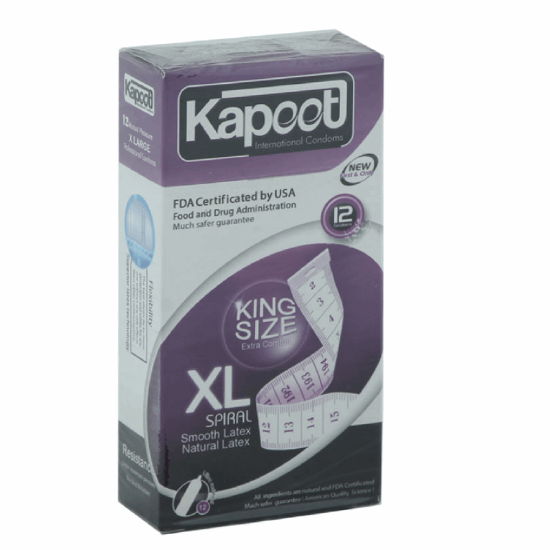 کاندوم مدل King Size بسته 12 عددی
