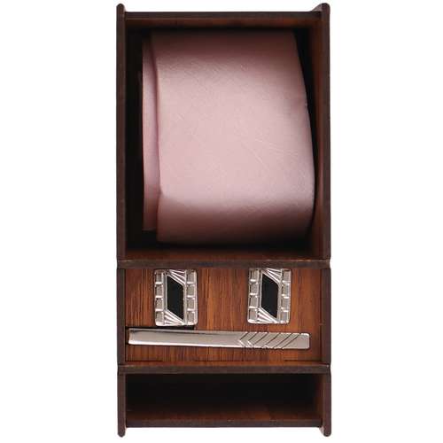 ست کراوات و گیره کراوات و دکمه سردست مردانه مدل PJ-109540