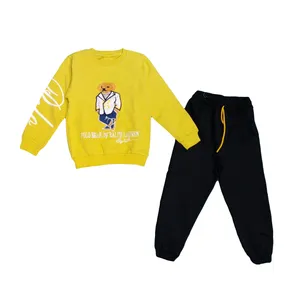 ست سویشرت و شلوار پسرانه مدل خرس کد 99-139