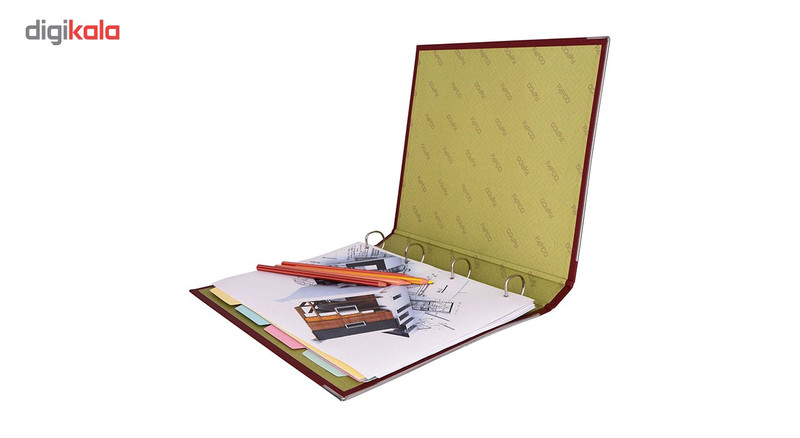 کلاسور 4 حلقه پاپکو کد 653 سایز A4