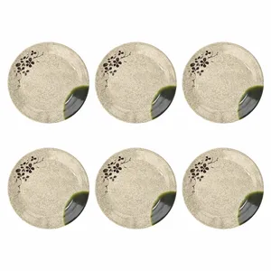 بشقاب غذا خوری مدمان مدل Marmar  بسته 6 عددی