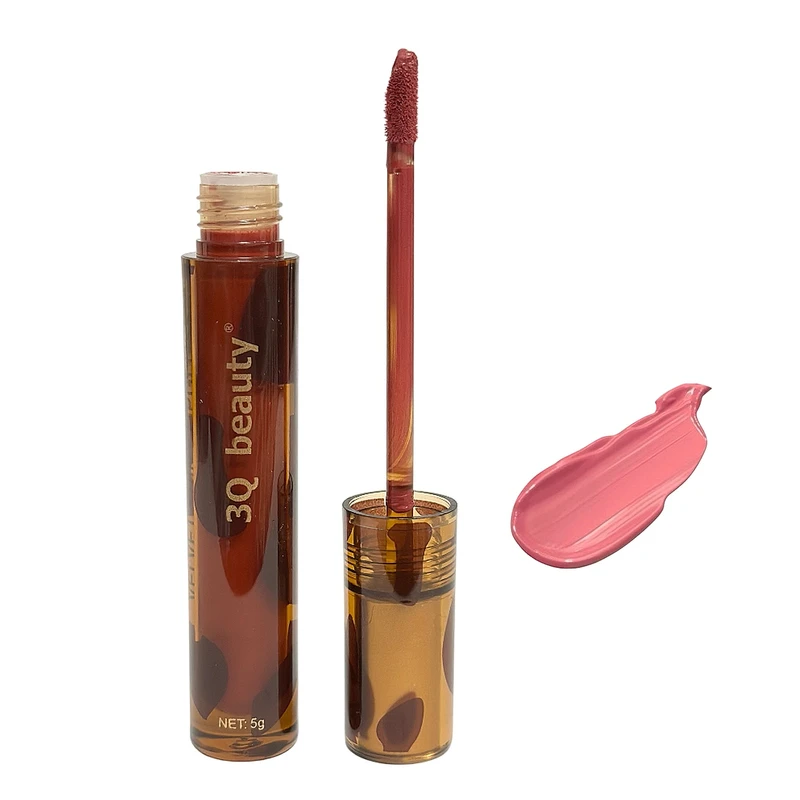 رژلب مایع براق تیری کیو بیوتی مدل پلنگی شماره 01