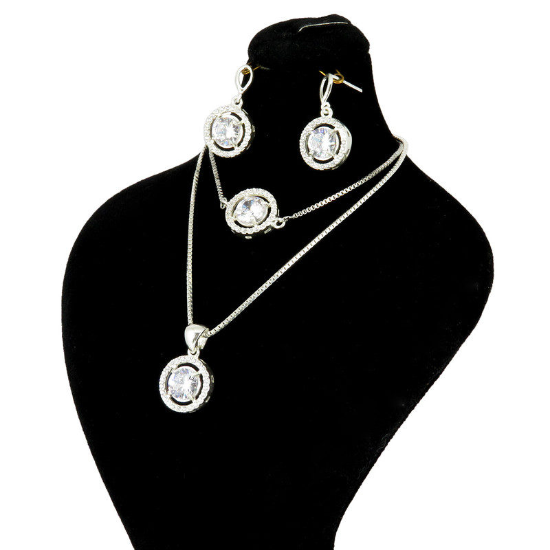 نیم ست نقره زنانه مدل AV180D-S7 C10