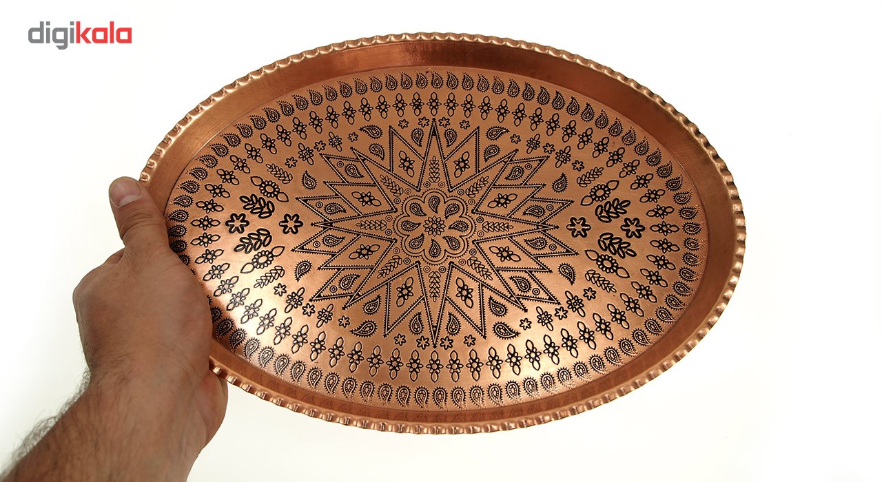 Zanjan Copper tray, 32cm diameter, code 1903