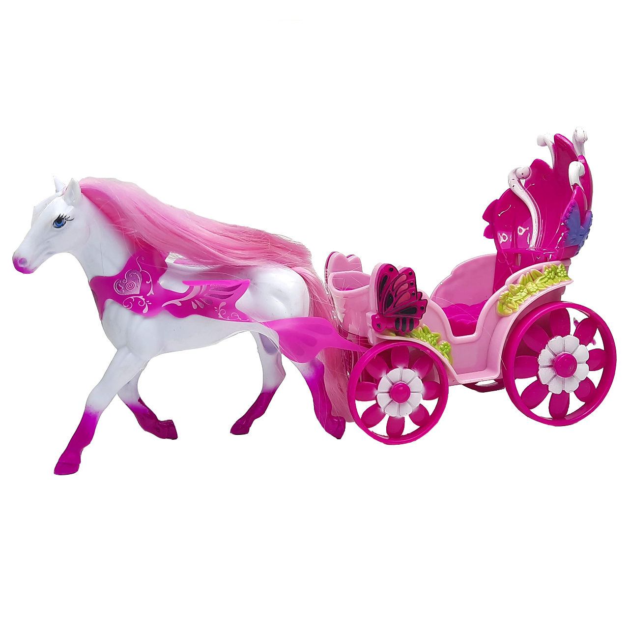 اسباب بازی زینتی مدل اسب و کالسکه