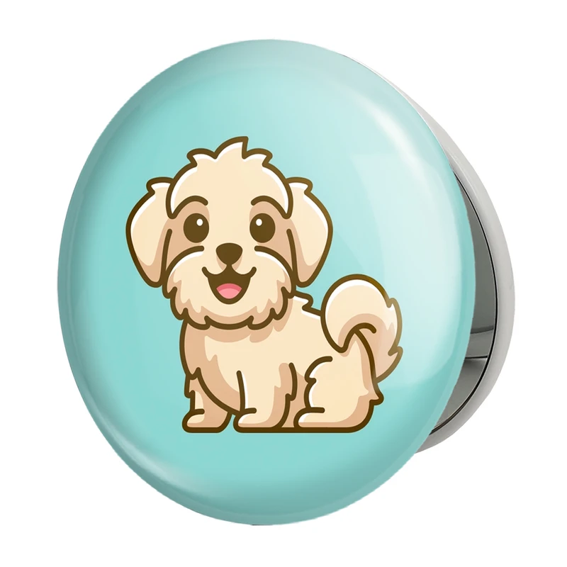 آینه جیبی خندالو طرح سگ مدل تاشو کد 28281 