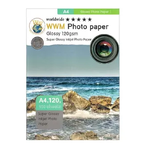 کاغذ عکس ورلدواید مدل Glossy سایز A4 بسته 100 عددی
