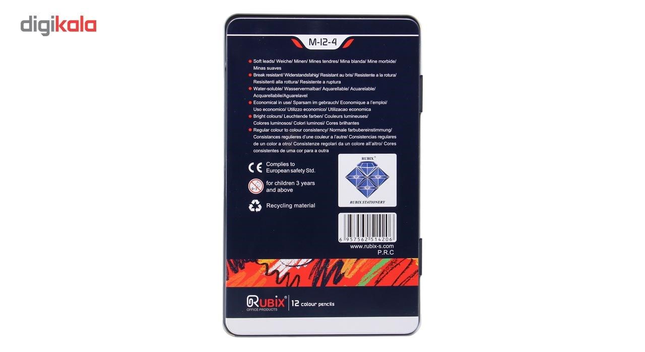 مداد رنگی 12 رنگ روبیکس کد MRX05 main 1 2