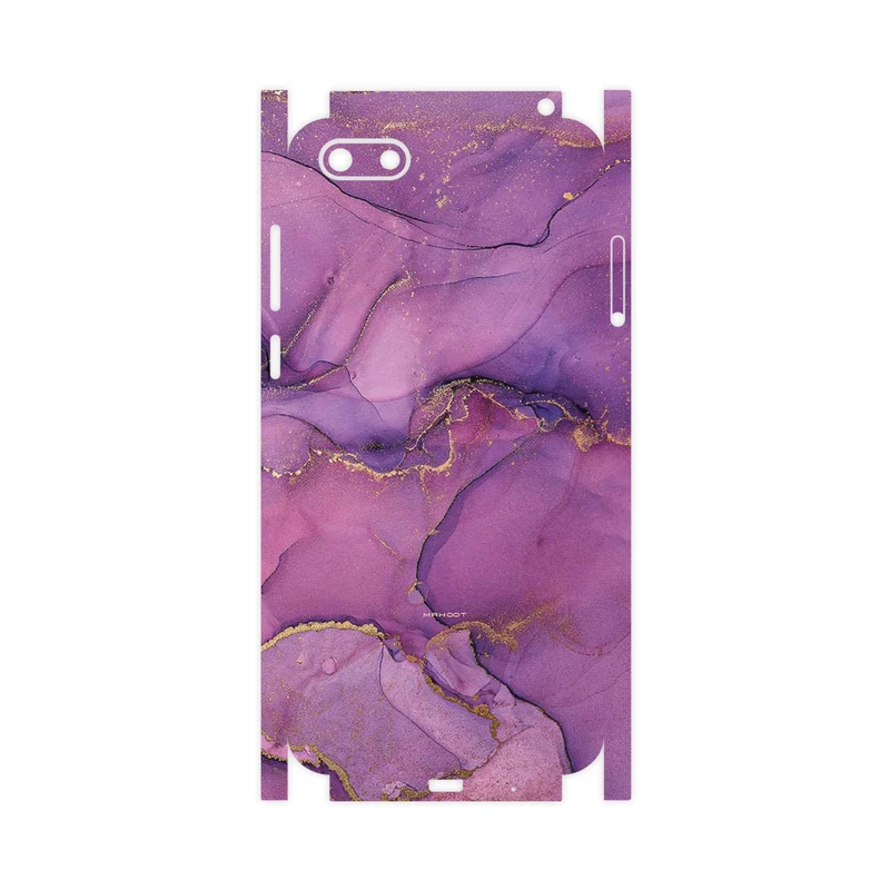 برچسب پوششی ماهوت مدل Purple Marble-FullSkin مناسب برای گوشی موبایل هوآوی Y5 Prime 2018