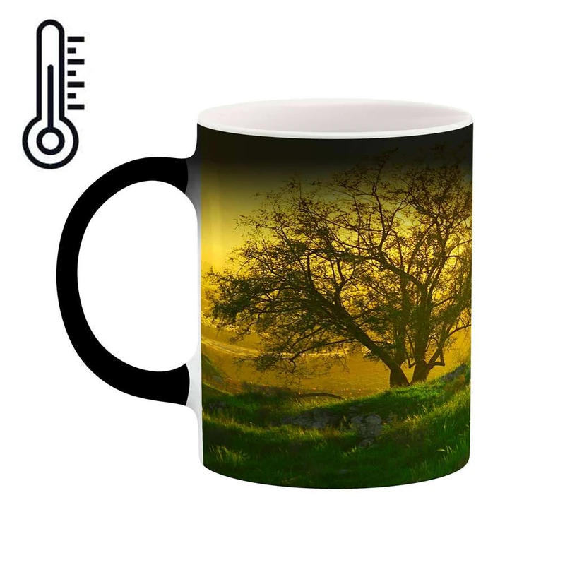 ماگ حرارتی کاکتی مدل غروب کوه کد mgh10811