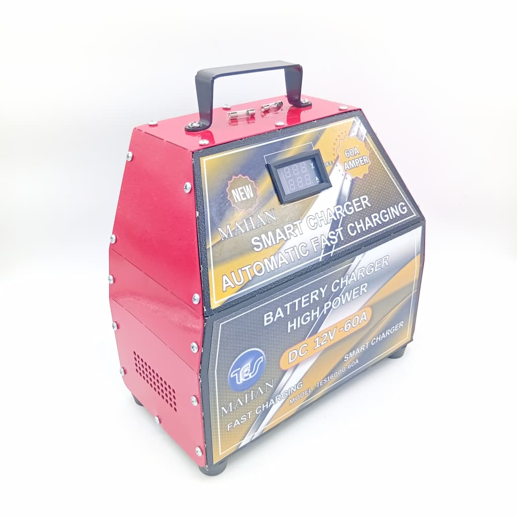 شارژر اتوماتیک باتری خودرو  12 ولت 60 آمپر مدل ماهان