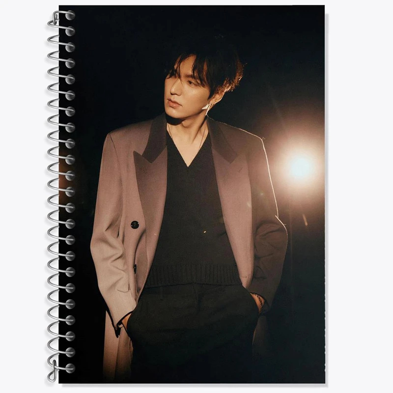 دفتر زبان 50 برگ خندالو مدل دو خط طرح لی مین هو Lee min ho کد 20887