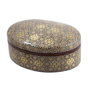 جعبه جواهرات خاتم کاری رستا طرح  42-16-101